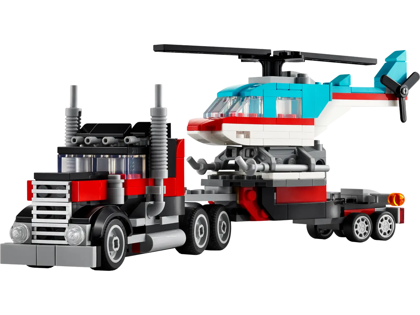 Flatbed Truck With Helicopter #31146