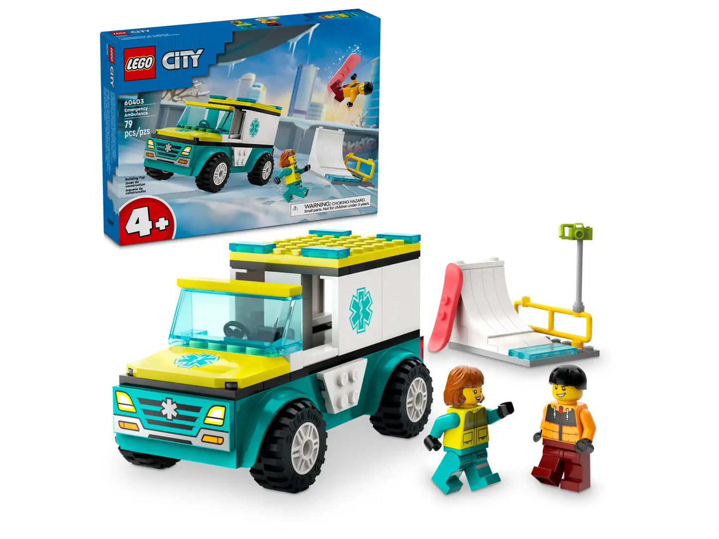 Emergency Ambulance And Snowboarder #60403