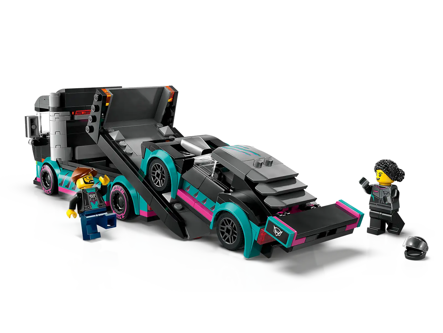 Race Car And Car Carrier Truck #60406