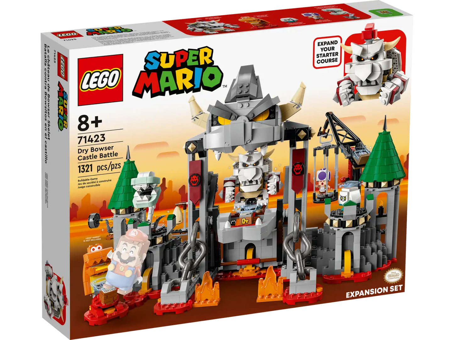 Dry Bowser Castle Battle Expansion Set #71423