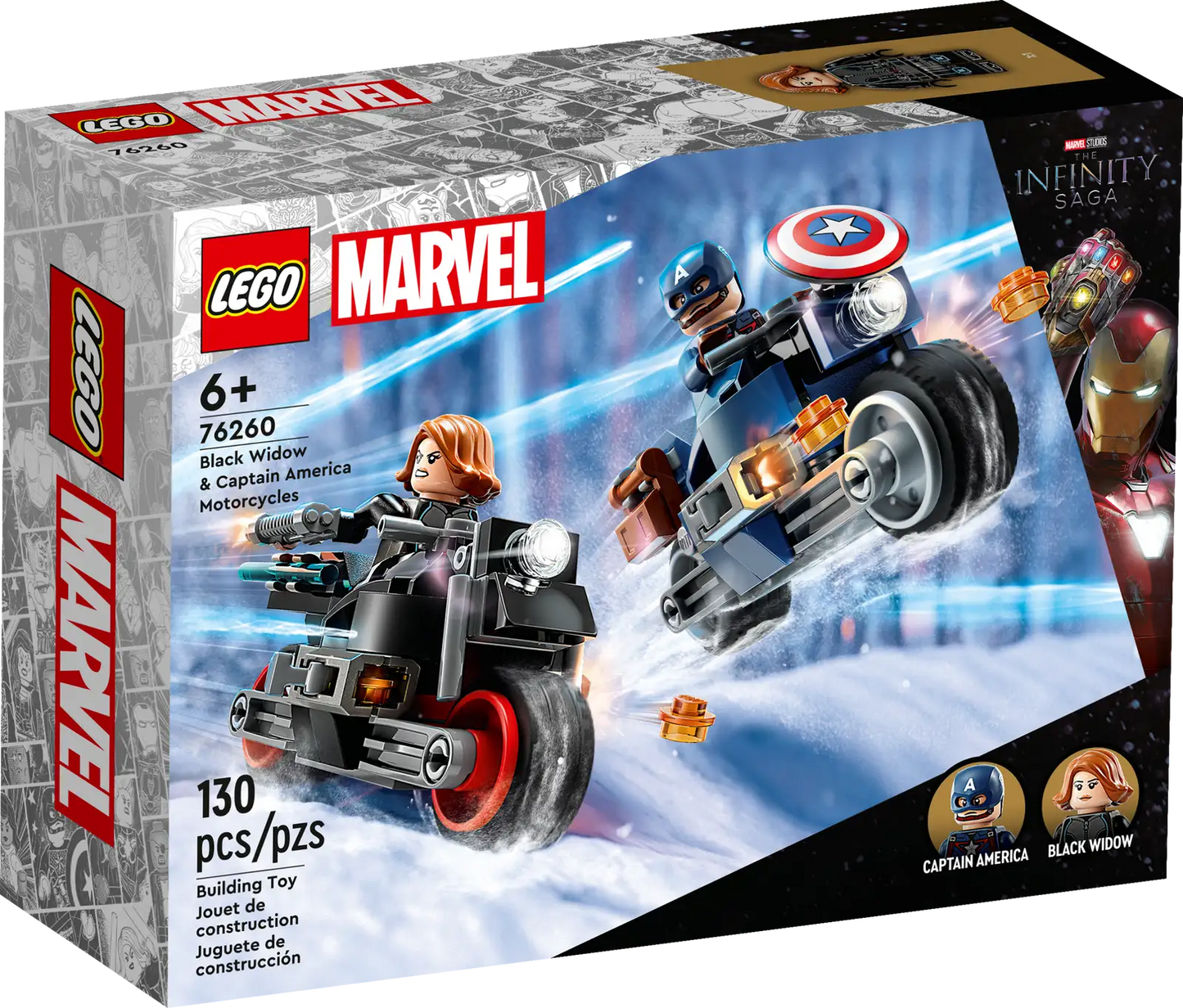 Black Widow & Captain America Motorcycles #76260