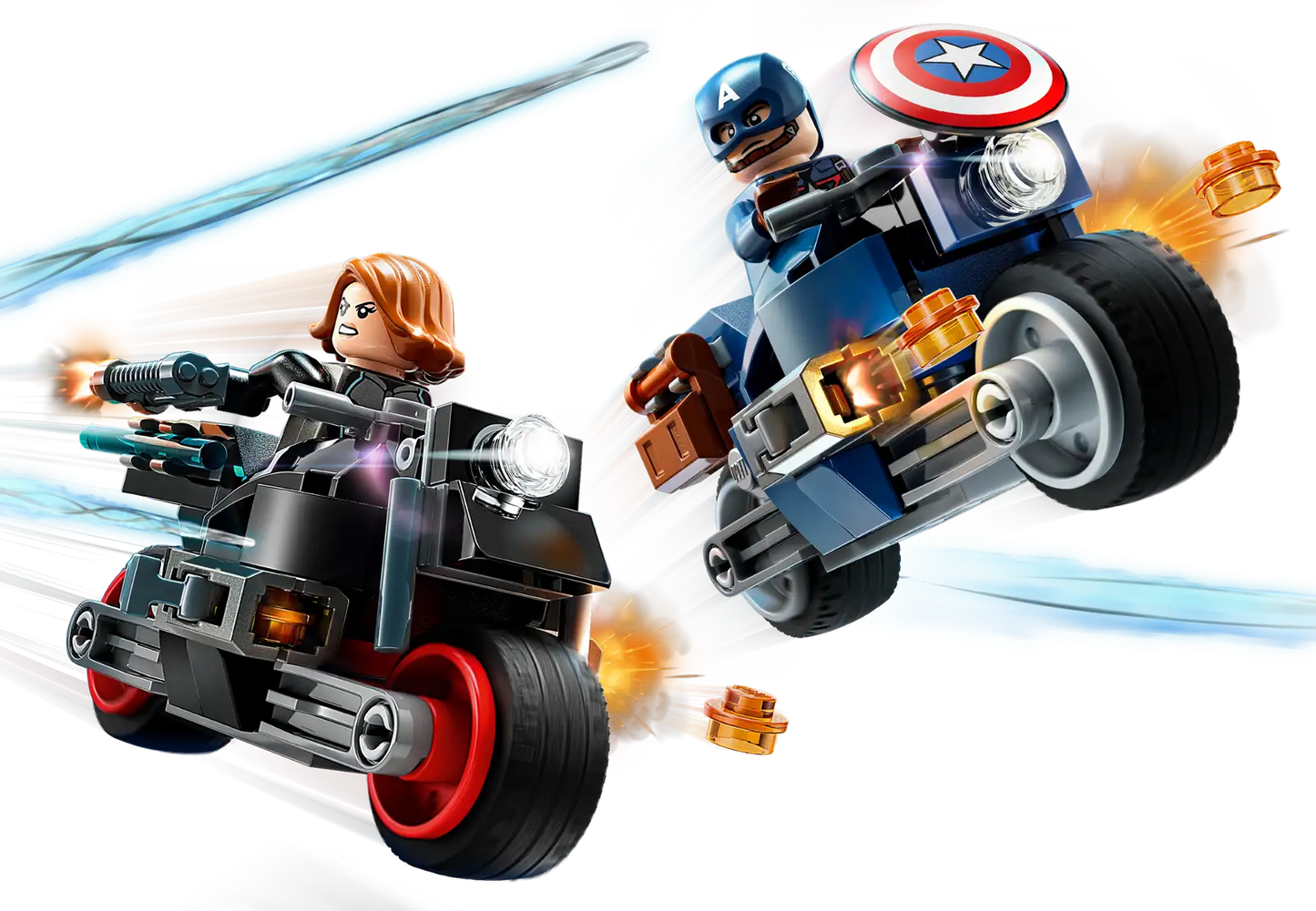 Black Widow & Captain America Motorcycles #76260