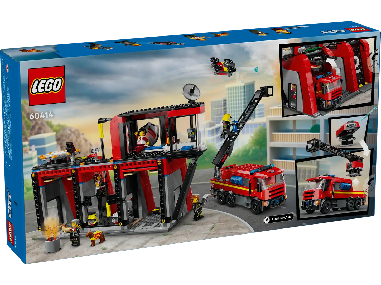 Fire Station with Fire Truck #60414