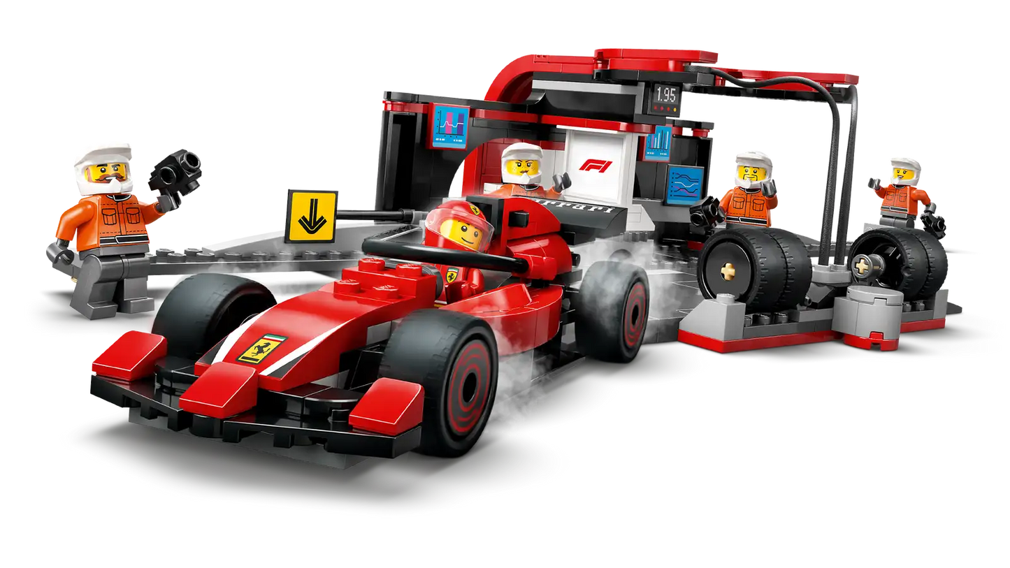 F1® Pit Stop & Pit Crew with Ferrari Car #60443