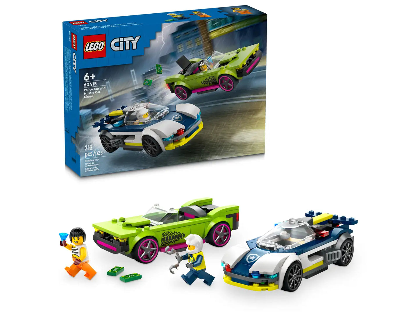 Police Car And Muscle Car Chase #60415
