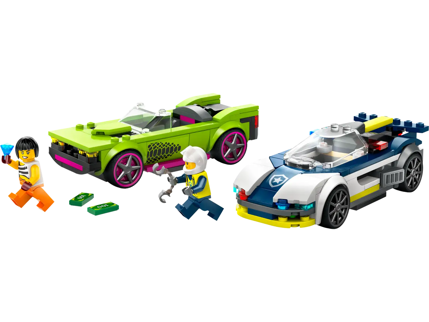 Police Car And Muscle Car Chase #60415