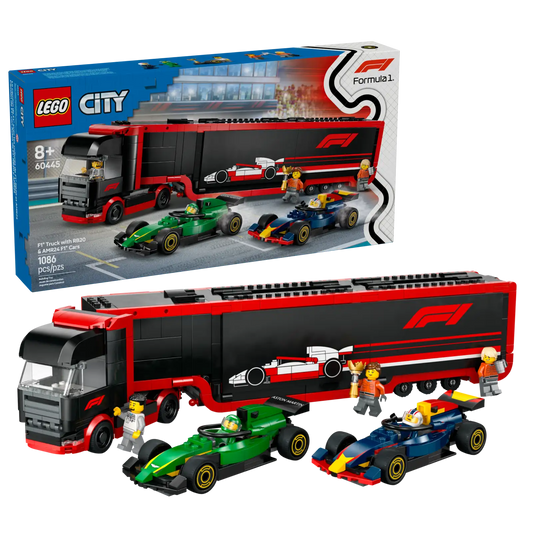 F1® Truck with RB20 & AMR24 F1® Cars #60445